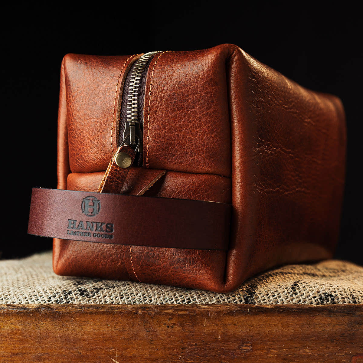 Bison Leather Dopp Bag - Image 4