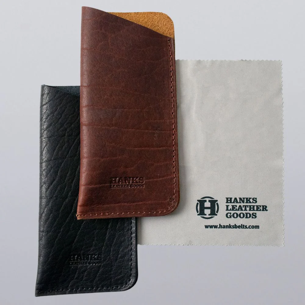 Bison Leather Eyeglass Case - Image 2