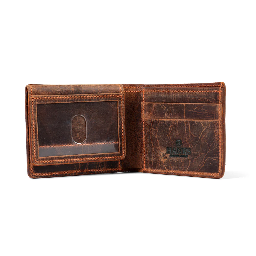 Powell Bison Bifold with ID Window Fold Over - Image 13
