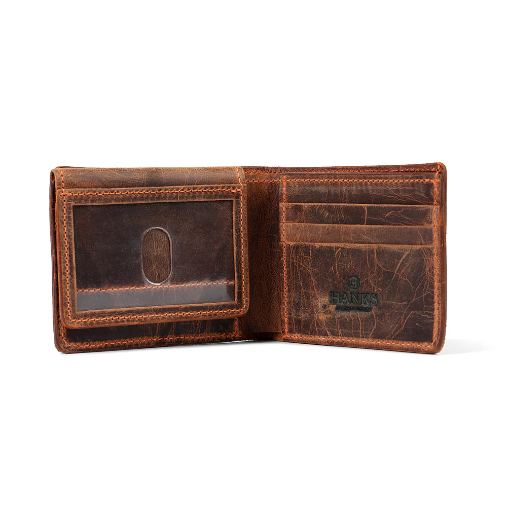 Powell Bison Bifold with ID Window Fold Over - Image 4