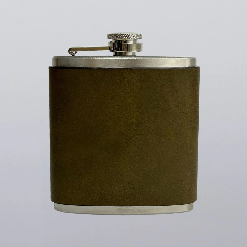 Leather Covered Flask - Image 13