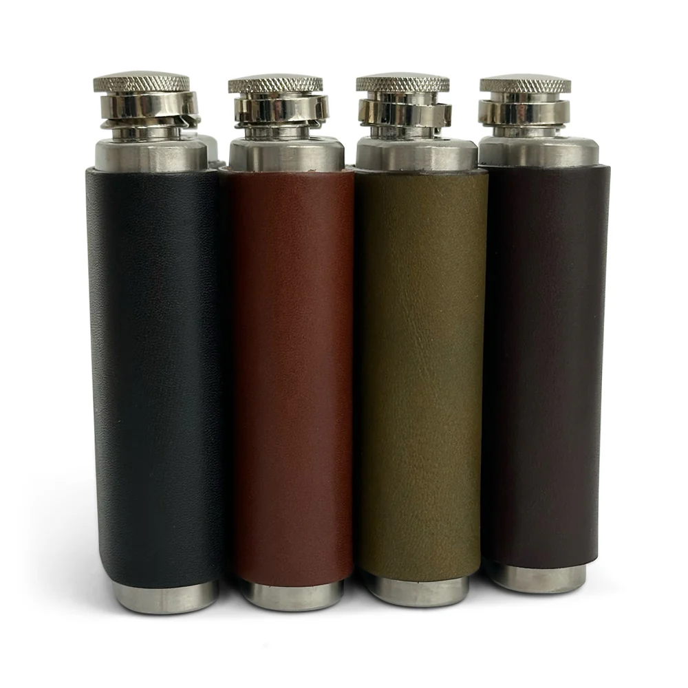Leather Covered Flask - Image 9